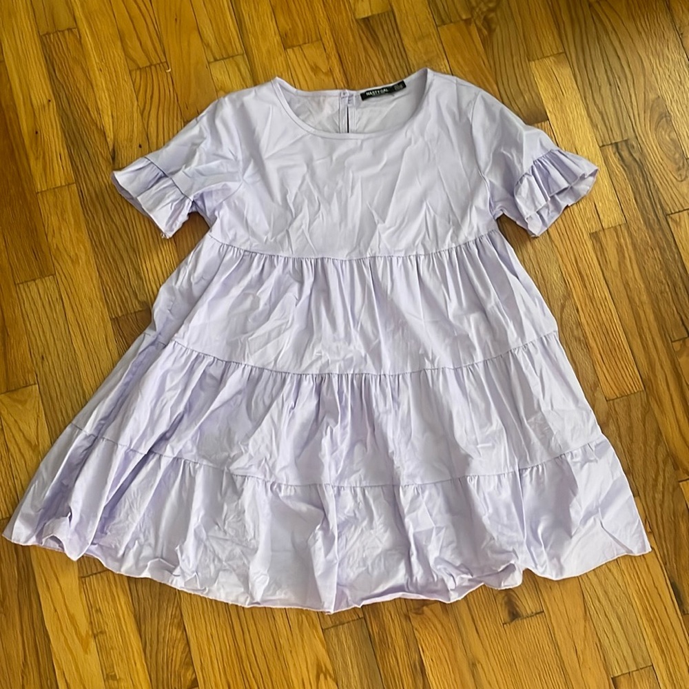Lavender Nasty Gal babydoll dress